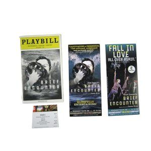 Brief Encounter Playbill 2010 Studio 54 Opening Night September 28 Ticket Alessi